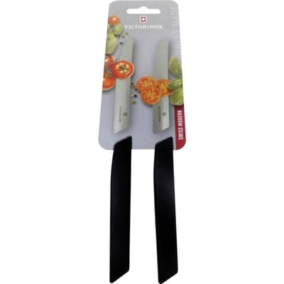 Victorinox Swiss Modern tomaat en worstmes - 2-delig - Zwart