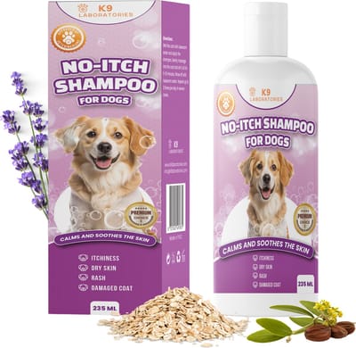 K9 Laboratories - Anti Jeuk Shampoo - voor Honden - Tegen Jeuk, Gevoelige Huid, Huidinfecties Hond - Lavendel - Jojoba - 237 ml