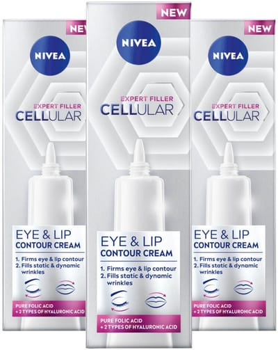 NIVEA Oogcontourcrème Cellular Filler - 3 x 15 ml - Voordeelverpakking
