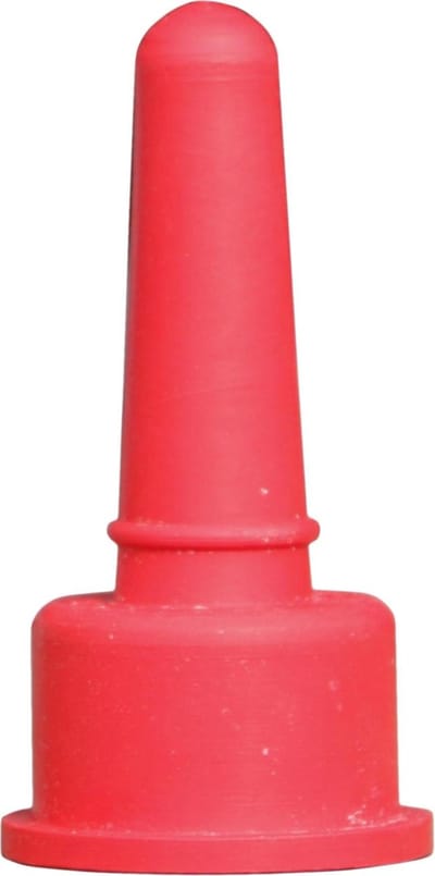 Excellent Lamspeen - Speen voor dieren - Rode speen - voor op bierfles - zacht - 7,5 CM x 3,5 CM x 3,5 CM