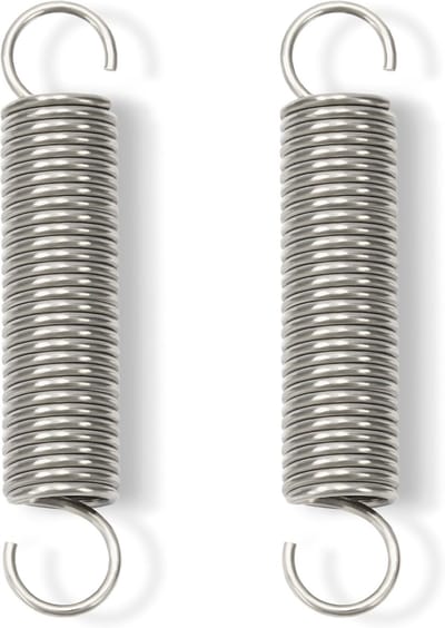 Trekveren met haken - 100 mm - roestvrij staal - 2 stuks