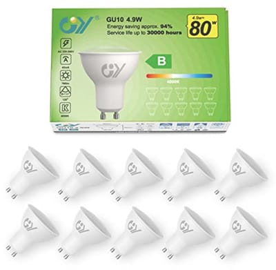 LED GU10 Lamp 4,9W 790 Lumen Niet-Dimbaar 4000K 10 Stuks