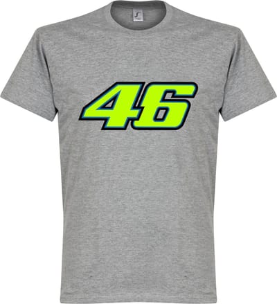 Valentino Rossi 46 T-Shirt - Grijs - XXL