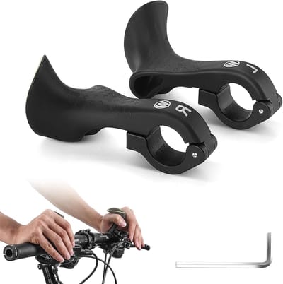 Ergonomische Fietshandgrepen voor MTB, Sportieve Handvatten en Hoorns voor Fietssturen (22mm)