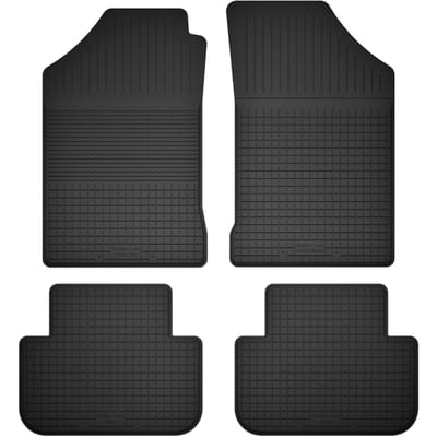 Wielganizator BasicProtect - Auto Rubber Matten - 1,5 cm Rand - 4 Stuks - Compatibel met Renault 19 (1988-1996)