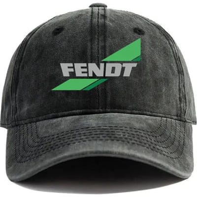 Fendt Landbouw Tractoren Verweerd Baseballpet Cool Mannen Retro Buiten Zomer Verstelbaar Papa Fendt Hoed Casual Adjustable black