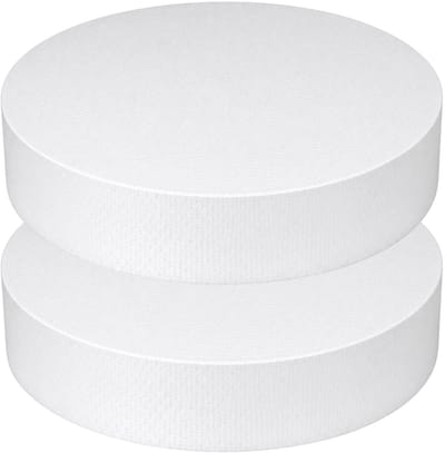 Piepschuim vormen - cirkel - 2x - D35 x 4 cm - styropor hobby / DIY vorm - basis knutselfiguren