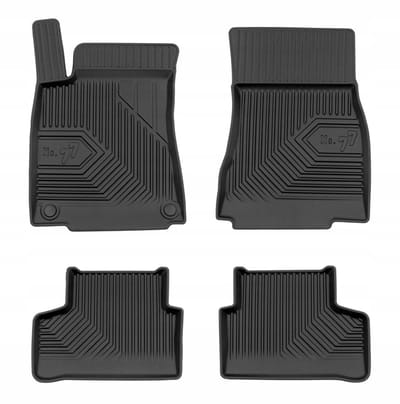 Frogum No.77 Automatenset - Geschikt voor Mercedes-Benz CLA Shooting Brake X118 (vanaf 2019) - 4-delig - Perfecte Pasvorm - TPE Rubber - 4 cm Hoge Rand - Geurloos - Zwart