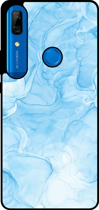 Smartphonica Telefoonhoesje Geschikt voor Huawei P Smart Z / Y9 Prime (2019) met marmer opdruk - TPU backcover case marble design - Lichtblauw geschikt voor Huawei P Smart Z;Huawei Y9 Prime (2019)