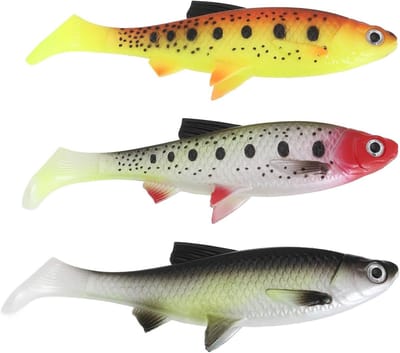 Zacht Rubber Vis - Vis Lokaas - Zoetwater Zoutwater - Bionisch Ontwerp - 15cm 3 stuks - Meerdere Kleuren