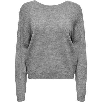 Only Trui Onlmanifesta Ls Reversible Knt Noos 15329229 Light Grey Mela/black Lace Dames Maat - M