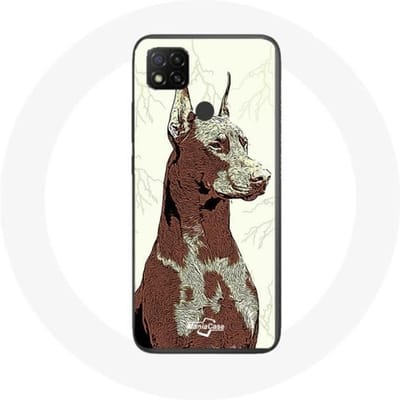 Xiaomi Redmi 9C hoesje Doberman hondenras