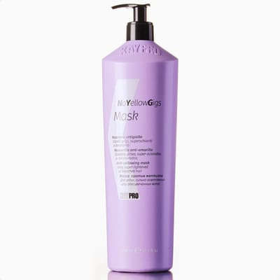 KayPro No Yellow Gigs Masker 1000 ml - Professionele Haarverzorging - Zilver Masker - Purple Mask - Zilvershampoo Masker - Haarmasker