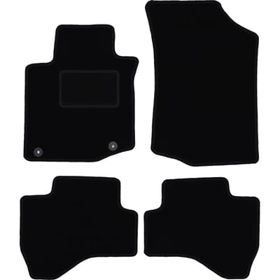 Zwarte veloursmatten voor: Toyota Aygo II hatchback (2014-)