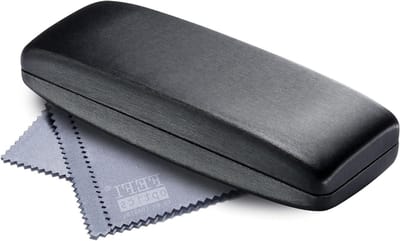 Brillen Etui - Brillenhoesje Hardcase - Brillen Beschermen - Opticiens Kwaliteit - 15.2 x 5.5 x 3.2 cm - Zwart