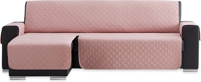 Belmarti Duo chaise-longue bankbeschermer - 200 cm - Roze
