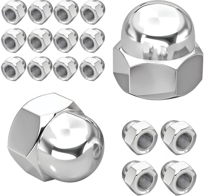 Cosensi- Blindmoeren 20 Stuks - Zeskantige Dopmoeren - Roestvrij Staal - DIN 1587 - Corrosiebestendig - Elegant Ontwerp