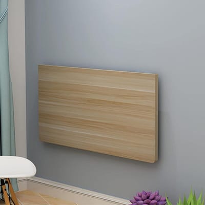 Vouwbare Wandtafel - Opklapbaar Bureau - Thuiswerk Station - Ruimtebesparend Ontwerp - 50x30cm - Houtkleur