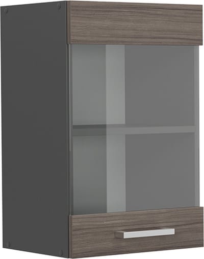 Vicco R-Line Glazen keukenkast – 40 cm Edel grijs