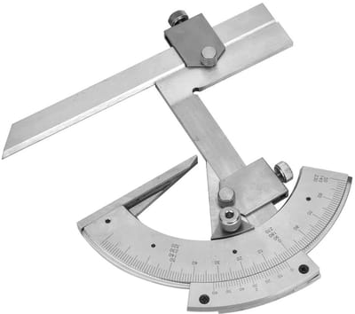 Dailygoods- Hoekmeetliniaal 0-320 ° - Universele Schuine Gradenboog - Hoekmeter Digitaal - Koolstofstaal - Nauwkeurigheid 0,02 - Duurzaam Gereedschap