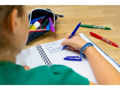 Frixion Uitwisbare Blauwe Pen voor Kinderen - Leer Schrijven Zonder Fouten