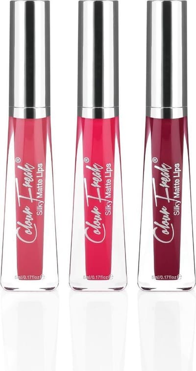 Colour Freak Cosmetics Silky Matte Lips Set - 3 Matte Lipsticks - Hydraterend, SPF & Zomerse Geur