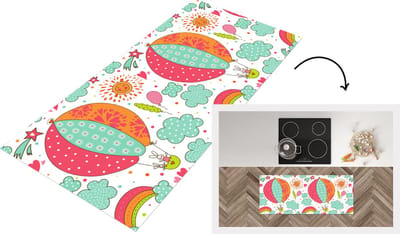 Keukenloper - Loper keuken - Konijn - Patroon - Baby - 120x50 cm - Keukenloper vinyl