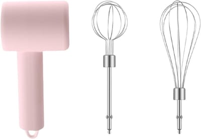 Draadloze Garde Mixer - Handmixer Keuken - Bakken En Koken - 3 Snelheden Instelbaar - 18.5 cm - Wit