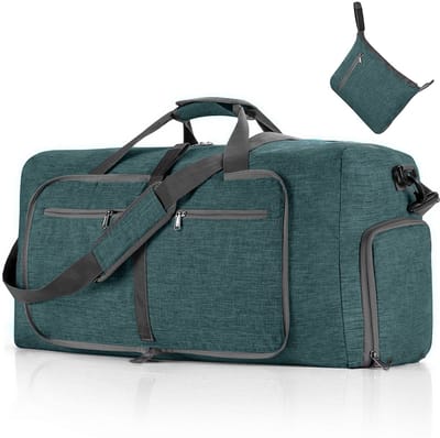 Opvouwbare Reistas Voor Dames - Met Apart Schoenenvak - Waterdicht En Scheurvast - Weekendtas Voor Vakantie - Modieus Design - Zwart