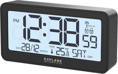 Radiogestuurde Wekker met LED-Display en Temperatuurbewaking