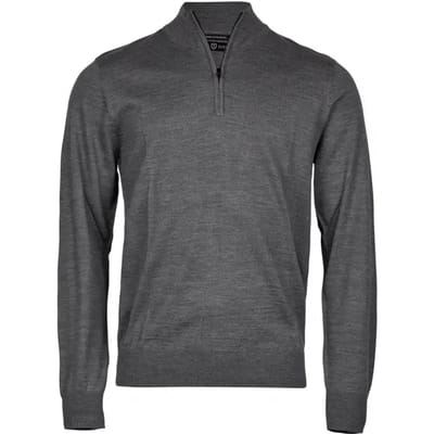 Tee Jays - Men's Half Zip - Grey Melange - S