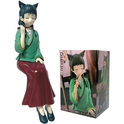Anime Les Carnets de l'Apothicaire Modèle 19cm Maomi version q Modèle en PVC Kawaii Décoration de Voiture Poupée Jouets pour Enfants Cadeaux de Noël