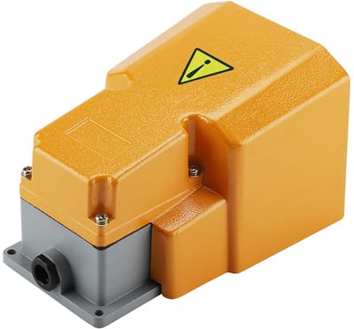 Allecto - Voetpedaal Schakelaar - Voor Machine Gereedschap - Aluminium Legering - 250V 10A - Handig in gebruik - Duurzaam - Industrieel gebruik