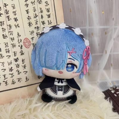 10cm Anime Re:ZERO Starting Life in Another World Cosplay Pluche Pop Hanger Rem Knuffel Verjaardagscadeau 10cm gray