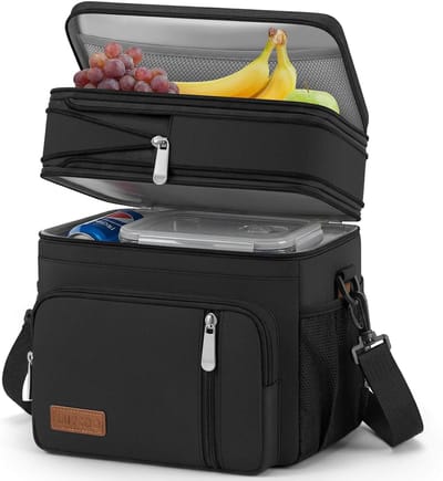 Thijox - Grote MIYCOO Lunchtas, Koeltas voor Lunch, 15L Geïsoleerde Dubbellaags Tas voor Vrouwen en Mannen, Ideaal voor Picknick, Kantoor en Dagelijks