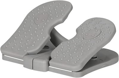 Mini Stepper - Voetpedaal Fitness - Onder Bureau - Opvouwbaar Ontwerp - 22 x 12.5 cm - Grijs