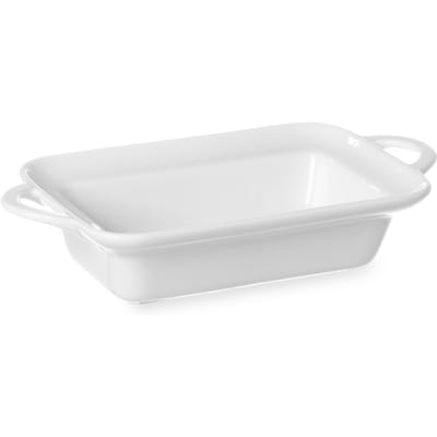 HENDI Rechthoekige tapasschaal – porselein – 0,25L – 236x126x48 mm – met handgrepen