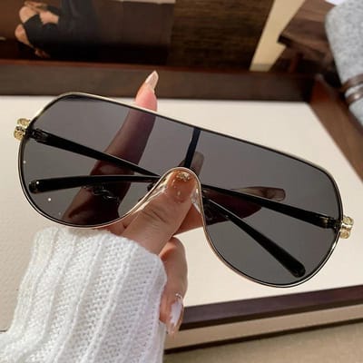 Stijlvol Luxe Design Zonnebril Mannen Vrouwen Klassiek Groot Montuur Buiten Zonnebrillen Zomer Reizen Zonnebrillen Premium gray