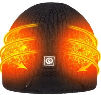 Oplaadbare Verwarmde Muts – Elektrische Verwarmde Beanie met Batterij, Warm Winter Fleece Hoed, Ideaal voor Koude Weersomstandigheden en Outdoor Activiteiten