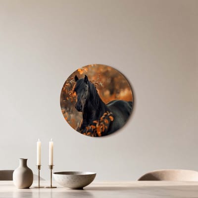KitchenArt - Autumn Majesty - Muurcirkel Binnen - ø 40 cm - Wandcirkel - Mét Ophangsysteem - Wanddecoratie - Muurdecoratie