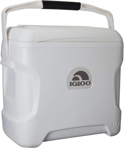 Marine Koelbox - Outdoor Koeler - Dranken Koel Houden - UV Bescherming - 30 Quart - Wit