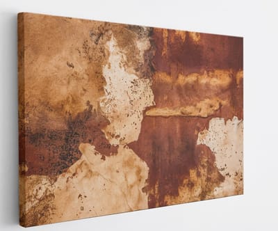 Saammp Canvas Schilderij - Roest - Abstract - 45x30 - Foto op canvas - Wanddecoratie - Muurdecoratie Woonkamer - Slaapkamer decoratie - Canvas Print