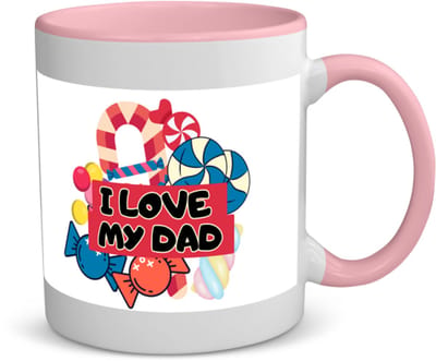 Akyol - papa cadeau - koffiemok - theemok - roze - Papa - vader cadeau - met opdruk - vader cadeau - vader cadeautjes - vaderdag cadeau - vader cadeautjes verjaardag - liefste papa - papa - leuk kado om te geven - 350 ML inhoud