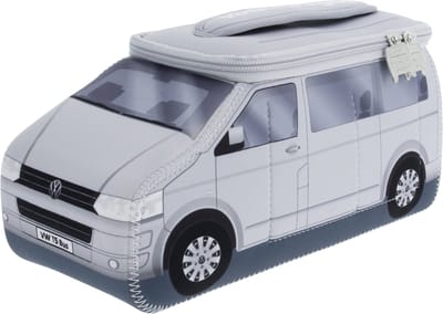 BRISA VW Collection - Volkswagen T5 Bulli Bus 3D universele make-up-cosmetica-cultuur-reizen-huistas-potlodenetui-tas (neopreen/groot)