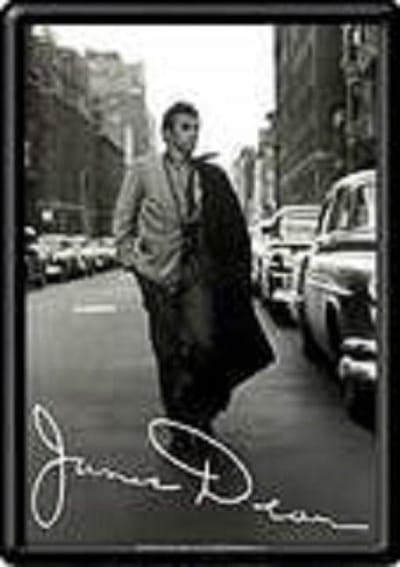 Metalen kaart James Dean