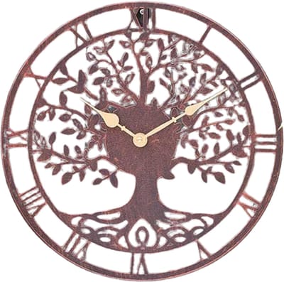 Smart Garden Products Tree of Life klok - 35 cm - Bronskleurig - Buiten- of binnenklok
