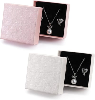 Reisjuwelendoosjes Set van 2, Klein en Draagbaar voor Sieraden, Perfect voor Oorbellen en Kettingen, Ideaal als Trouwring of Cadeau