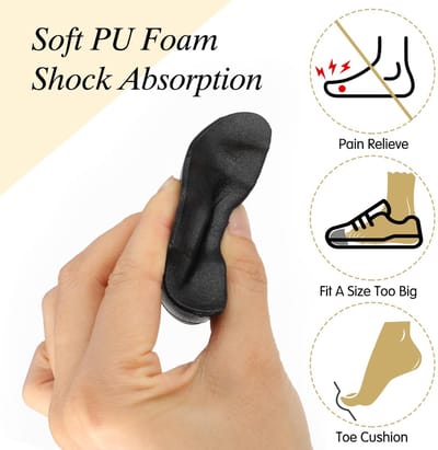 Dailygoods- Inlegzolen voor Te Grote Schoenen - Schuimstof Inlegzool - Voorvoetkussen - Schoenvullers - Hielverlichting - Comfortabel en Antislip
