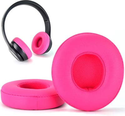Vervangende roze oorkussens voor Solo3 en Solo2 draadloze hoofdtelefoons - Comfortabele en duurzame oorkussens voor optimale geluidskwaliteit