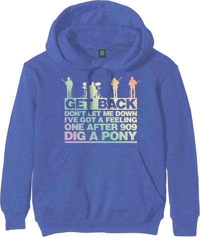 The Beatles - Get Back Gradient Hoodie/trui - 2XL - Blauw